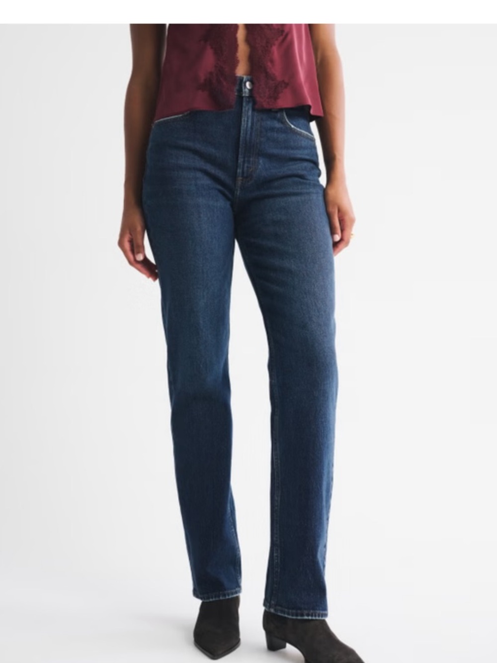Abercrombie and Fitch Curve Love Ultra High Rise 90s Straight‎ Jean Sz 29